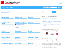 Tablet Screenshot of checkwebwinkel.nl